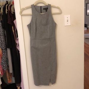 Banana republic Twill Racer-Neck Sheath Dress